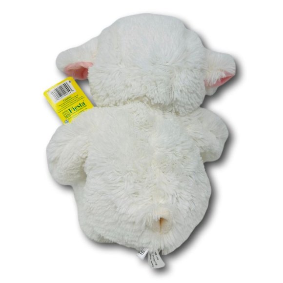 Fiesta Toys White Cuddle Lamb 15" Stuffed Animal - Picture 3 of 3